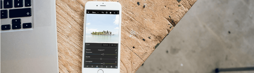 Editing photos in Lightroom Mobile