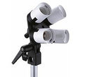 Falcon Eyes Lamp Holder LH-4E27LS 4 x E27 with Tilting Bracket
