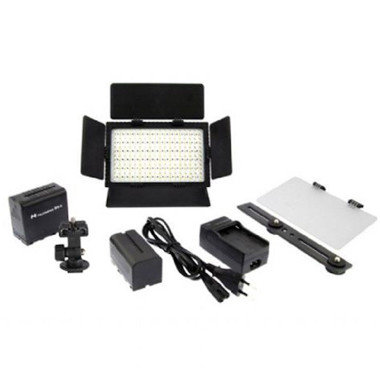 Falcon Eyes LED lamp Set Dimmable DV-216VC-K2 on Battery
