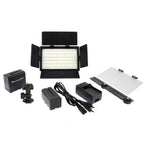 Falcon Eyes LED lamp Set Dimmable DV-216VC-K2 on Battery