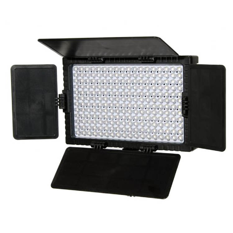 Falcon Eyes LED lamp Set Dimmable DV-216VC-K2 on Battery