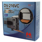 Falcon Eyes LED lamp Set Dimmable DV-216VC-K2 on Battery