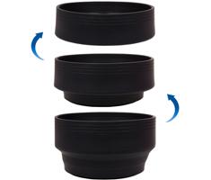 Caruba Rubber Sunshade 3in1 55mm