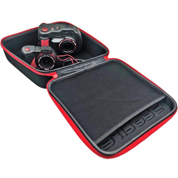 Sealife SL942, EVA Case Large (Black with Red Zipper)