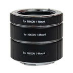 Caruba Extension tube set for Nikon 1 mirrorless camera with metal mount