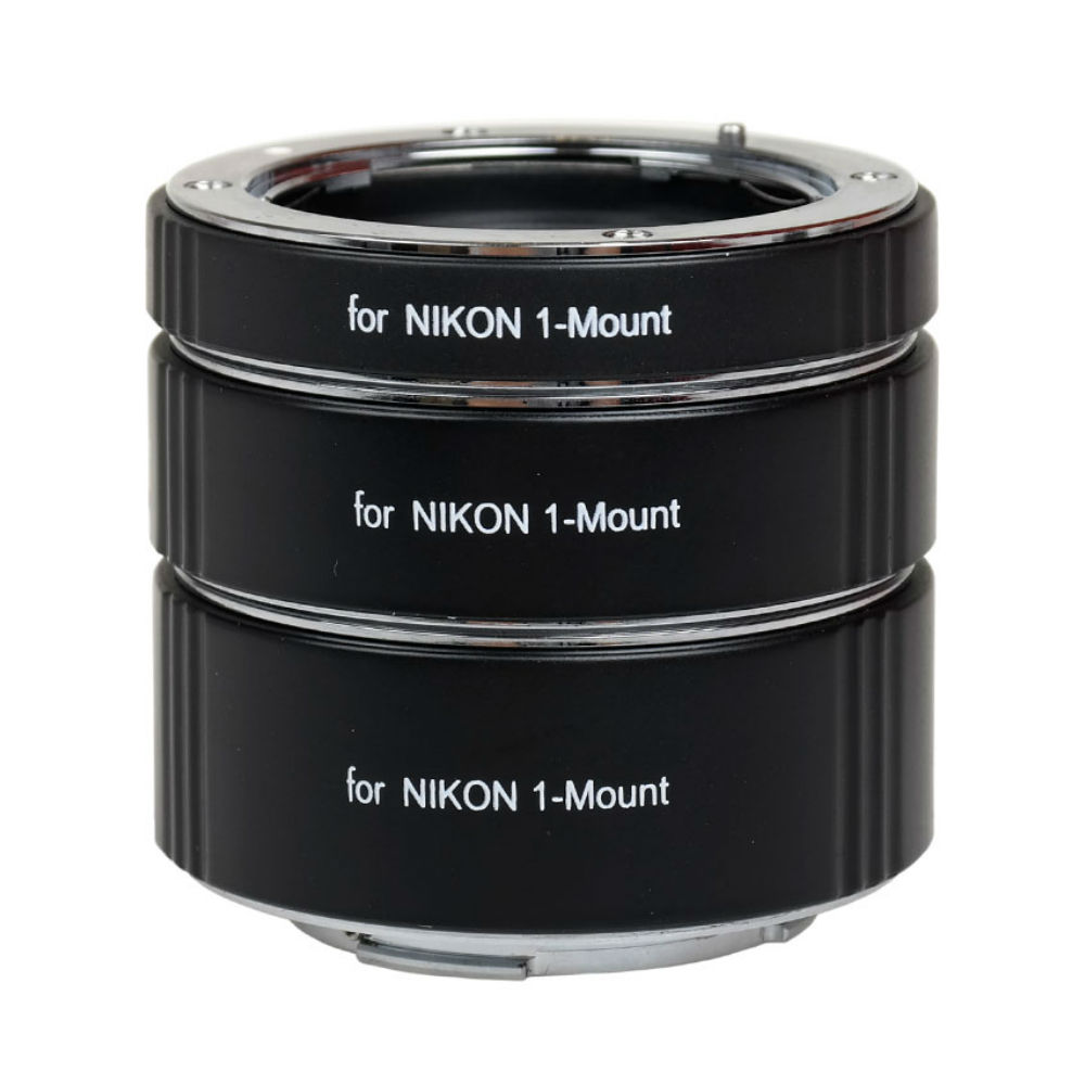 Caruba Extension tube set for Nikon 1 mirrorless camera with metal mount