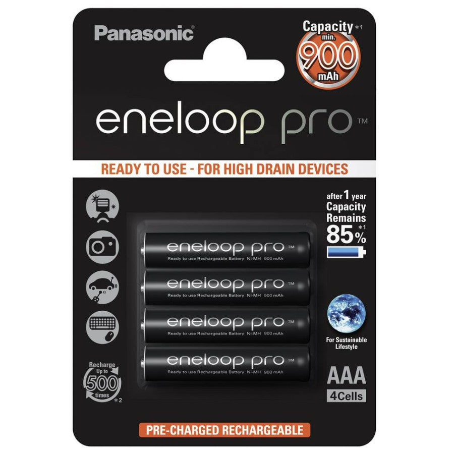 Panasonic Eneloop Pro Micro AAA Rechargeable 4pcs