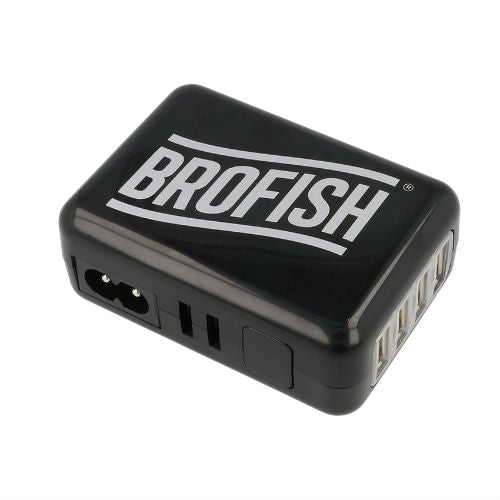 Brofish Usb Wallcharger 4 Port Black