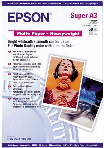 Epson S041264 Matte Paper A3+ 167g 50 sheets