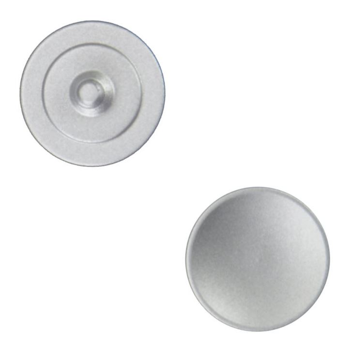 Caruba Soft Release Buttons Silver