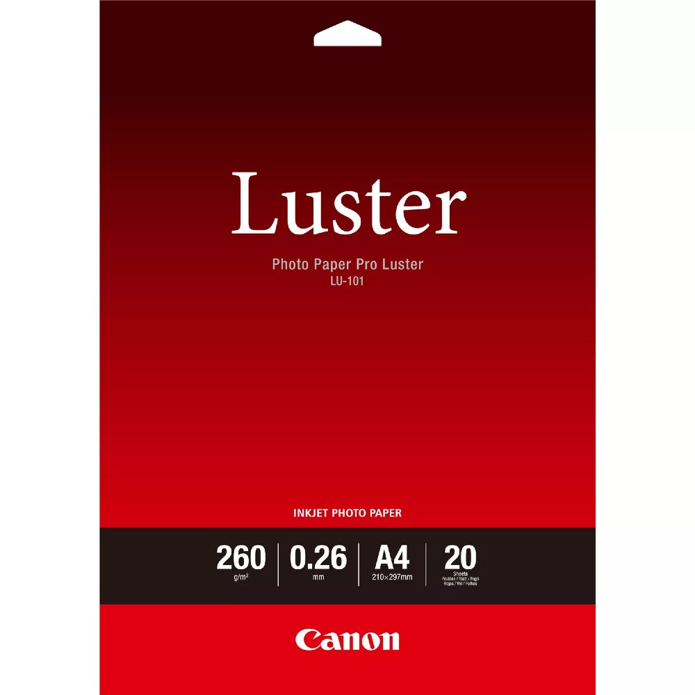 Canon LU-101 Photo Paper Pro Luster A4 20 Sheets 260gsm