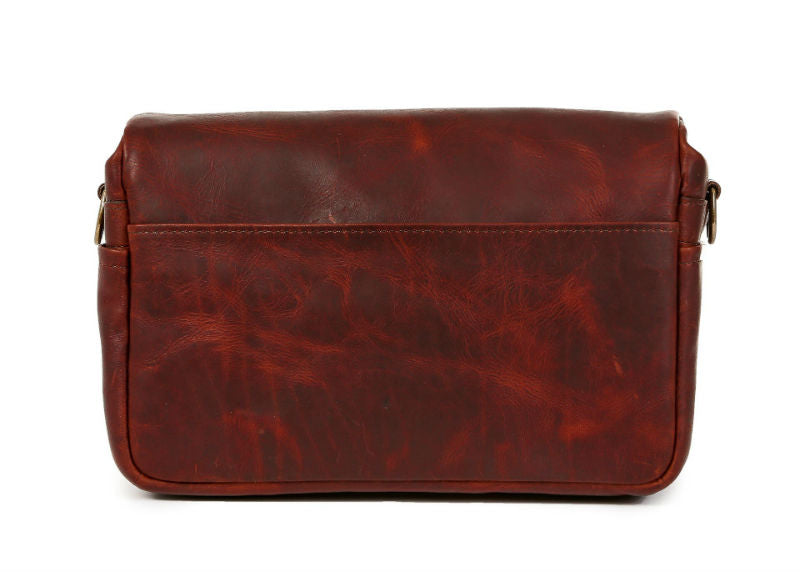 ONA The Leather Bowery Messenger Bag Bordeaux
