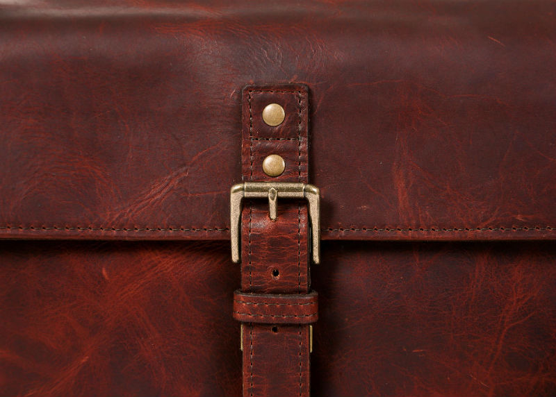 ONA The Leather Bowery Messenger Bag Bordeaux