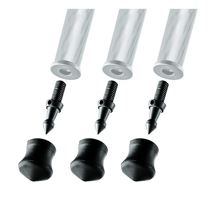 Gitzo GSF30S Spike + Rubber Foot 30mm 3 Pieces
