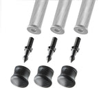 Gitzo GSF38S Spike + Rubber Foot 38mm 3 Pieces