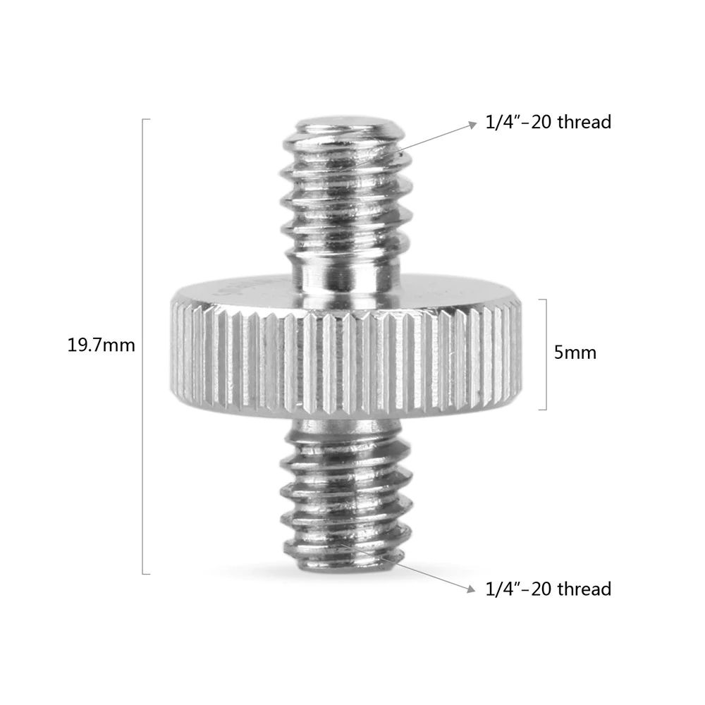 SmallRig 828 Double Head Stud with 1/4" to 1/4" thread