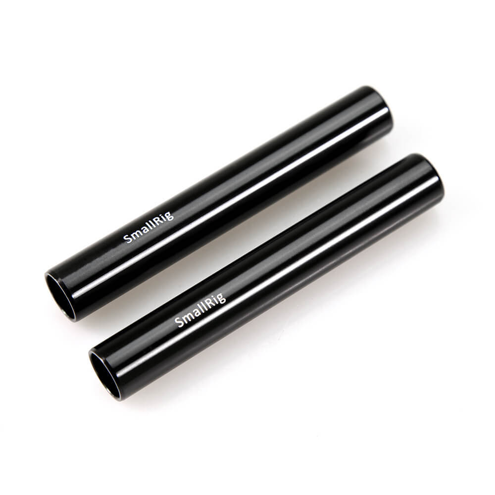 SmallRig 1049 Aluminum Alloy Pair of 15mm Rods (M12-4 inch)