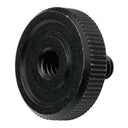 Caruba adapter screw 1/4"M - 1/4"F with metal grip - black