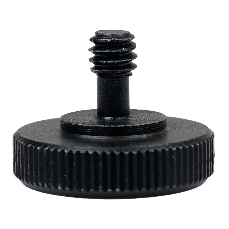 Caruba adapter screw 1/4"M - 1/4"F with metal grip - black