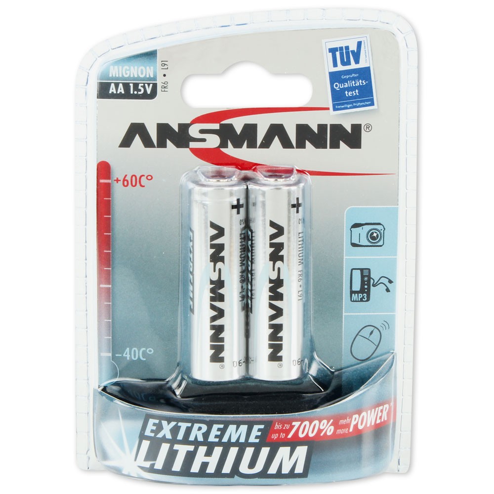 Ansmann 2x Lithium Mignon Battery