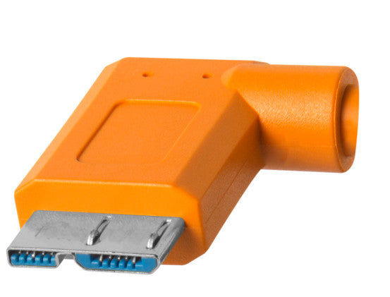 Tether Tools TetherPro USB-C to 3.0 Micro-B Right Angle 4.6m orange