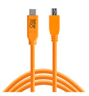 Tether Tools TetherPro USB-C to 2.0 Mini-B 8-Pin 4.6m Orange