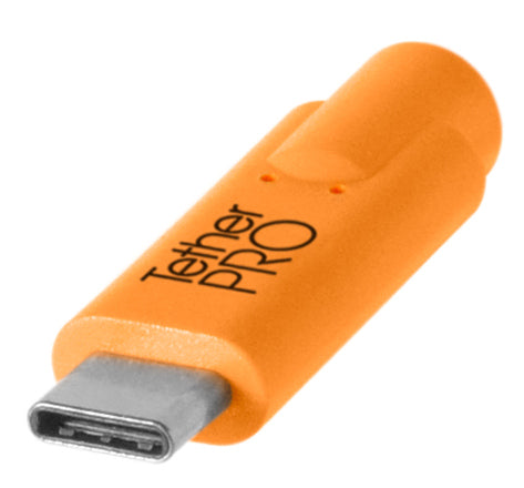 Tether Tools TetherPro USB-C to 2.0 Mini-B 8-Pin 4.6m Orange