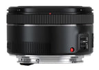 Canon EF 50mm f/1.8 STM + lens hood + protection filter + lens cloth