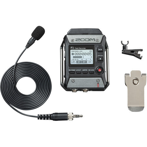 Zoom F1-LP Field Recorder with Lavelier Microphone