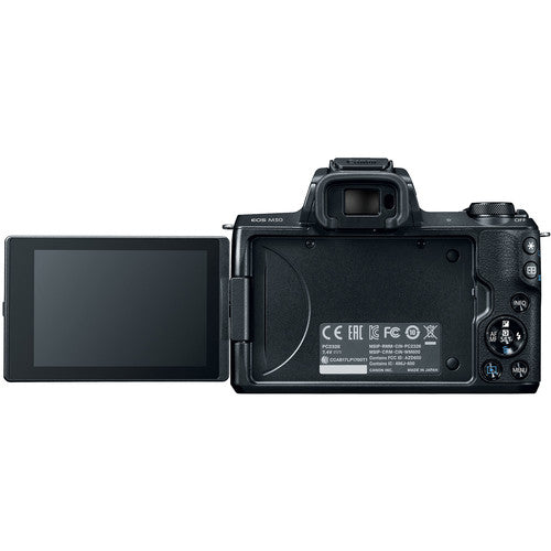 Canon EOS M50 zwart + 15-45mm IS STM