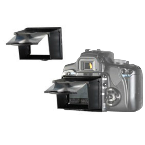 LCD lens hood with universal 2,5" loep