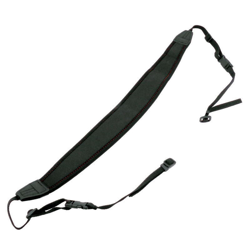 Caruba Camera Neckstrap - extra long + Quick release (black+red)