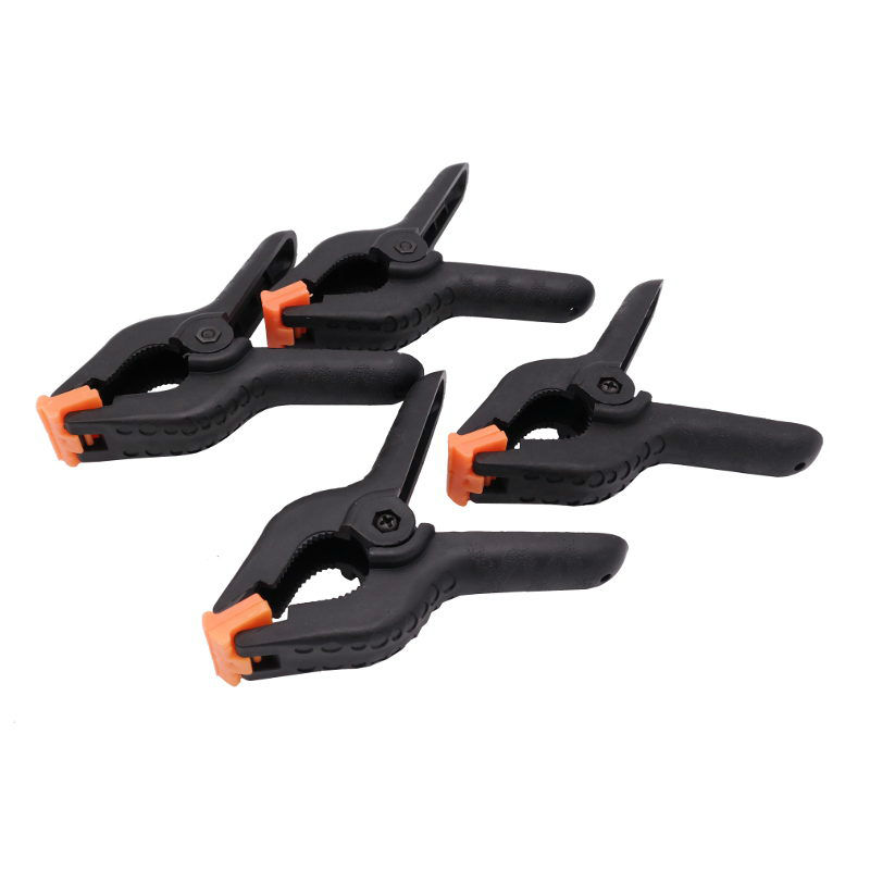 Caruba Background Clamp Black/Orange Large (4 pieces)