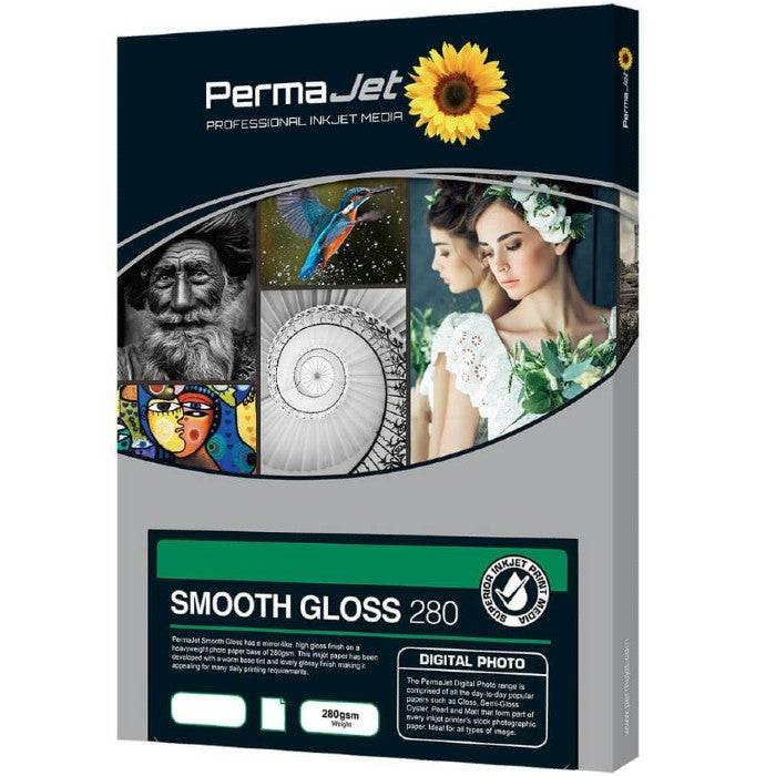 PermaJet PJ50524 Smooth Gloss 280gsm A3 50 sheets