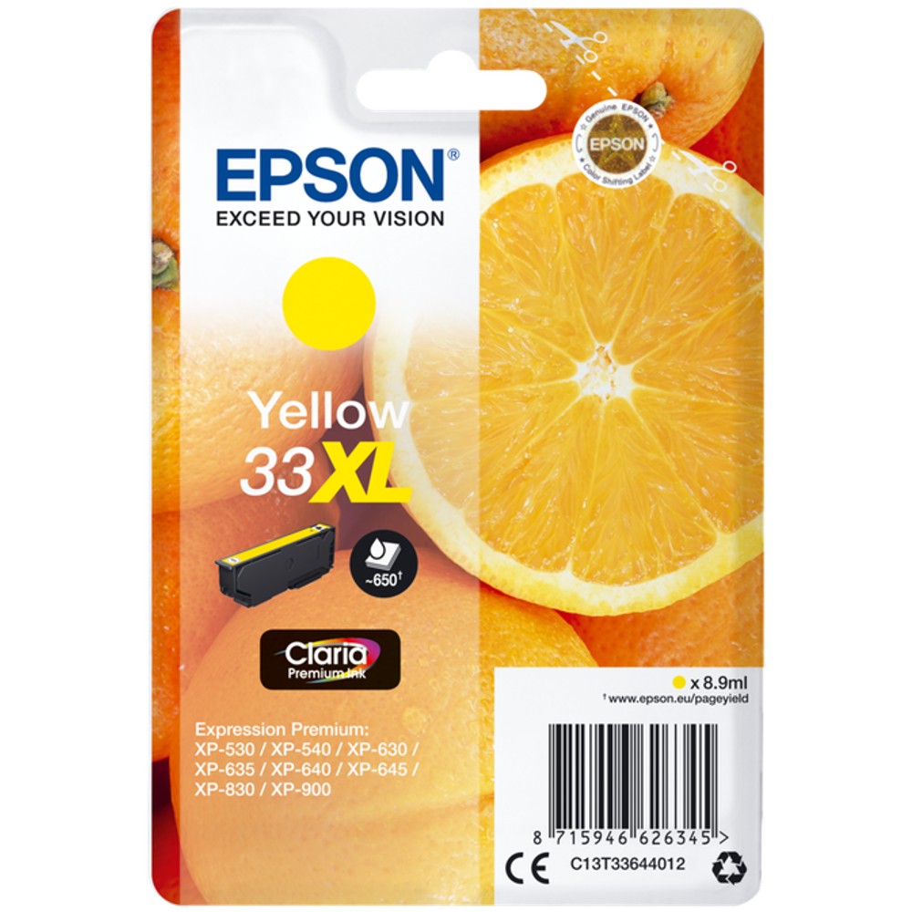 Epson 33XL Yellow