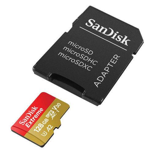 SanDisk MicroSDXC Extreme 128GB 160MB/s V30 + Adapter