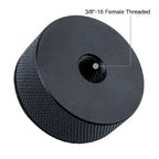 Caruba adapter screw 1/4"M 3/8"F with metal grip & rubber cover