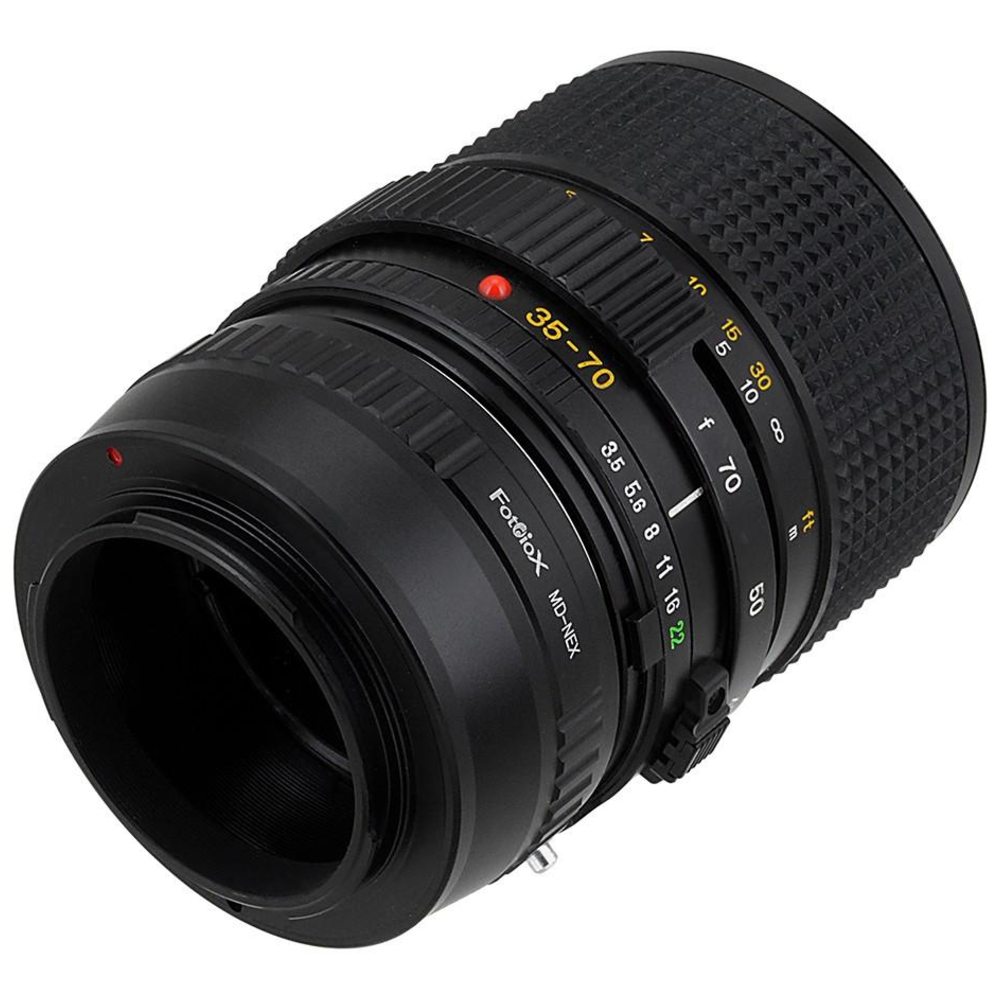 Fotodiox Lens Mount adapter - Minolta Rokkor (SR / MD / MC) SLR Lens to Sony Alpha E-Mount (MD-SnyE)
