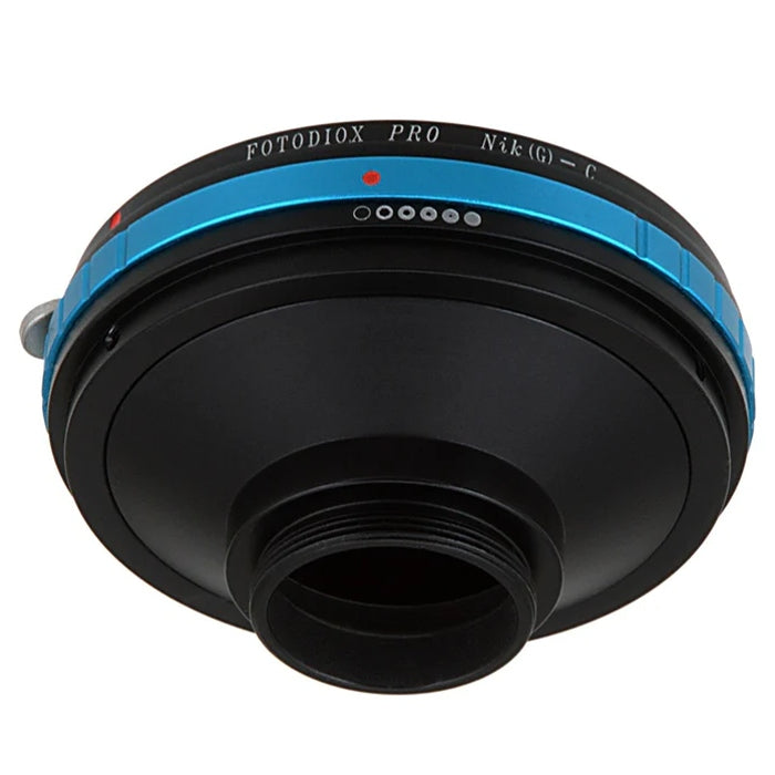 Fotodiox Pro Lens Adapter Nikon F Mount G-Type D/SLR Lens to C-Mount (1" Screw Mount) Cine & CCTV (with Built-In Aperture Control Dial) (NikG-C-Pro)
