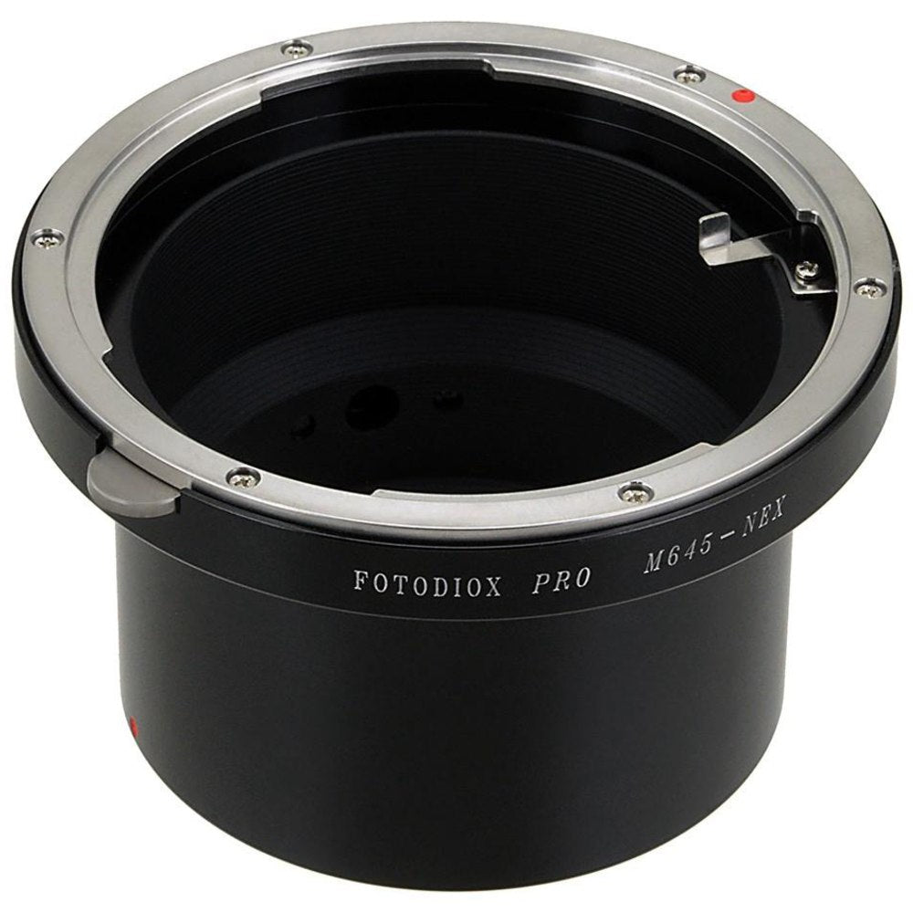 Fotodiox Pro Lens Mount adapter - Mamiya 645 (M645) Mount Lenses to Sony Alpha E Mount (M645-SnyE-Pro)