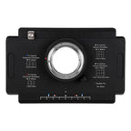 Fotodiox Pro Lens Mount adapter - Nikon Nikkor F Mount D/SLR to Large Format 4x5 View Cameras with a Graflok Rear Standard (with Shift / Stitch Adapter) (NikF-4x5-Pro)