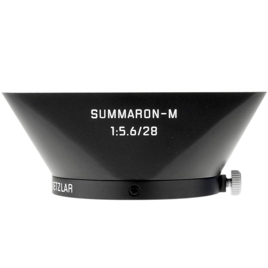 Leica 12474 Lens Hood for M 28 f/5.6, brass, black chrome finish