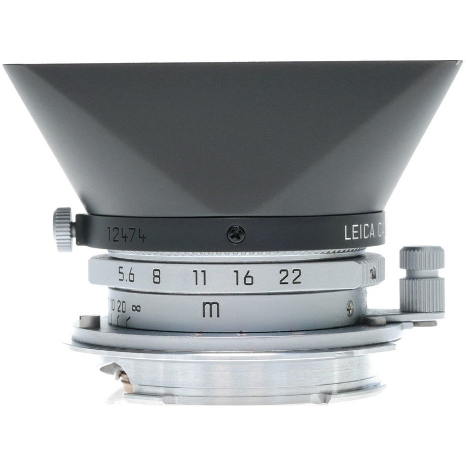 Leica 12474 Lens Hood for M 28 f/5.6, brass, black chrome finish