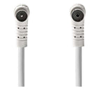 Nedis Coax cable 120 dB IEC (Coax) Male Right-angle IEC (Coax) Female right-angle 5,0 m white