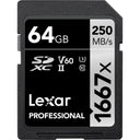 Lexar SDXC Professional 64GB 1667x UHS-II