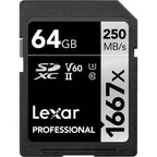 Lexar SDXC Professional 64GB 1667x UHS-II