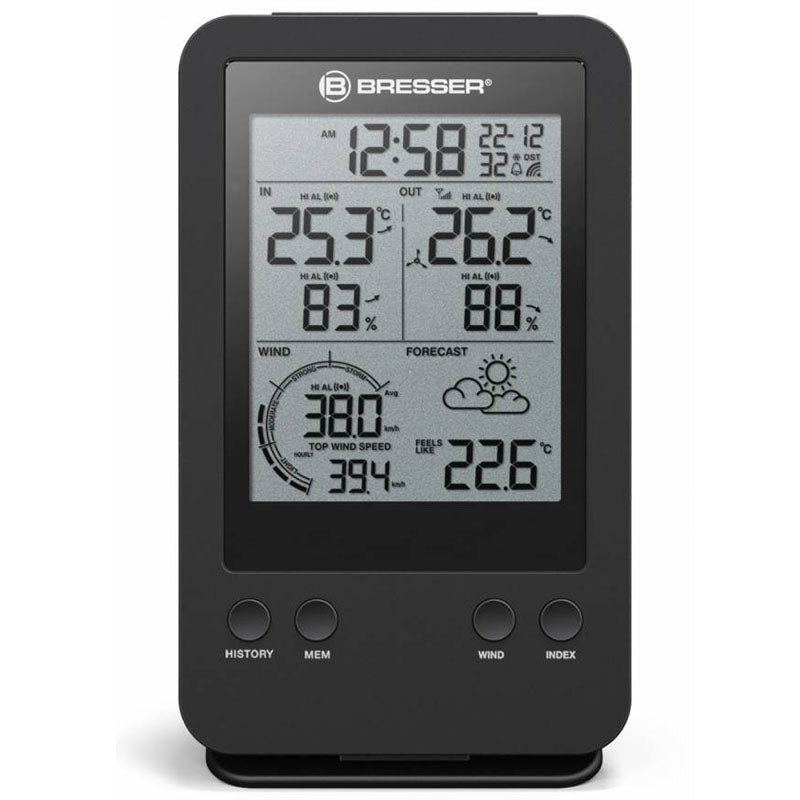 Bresser 3-in-1 Wind Meter including Temperature and Humidity Meter