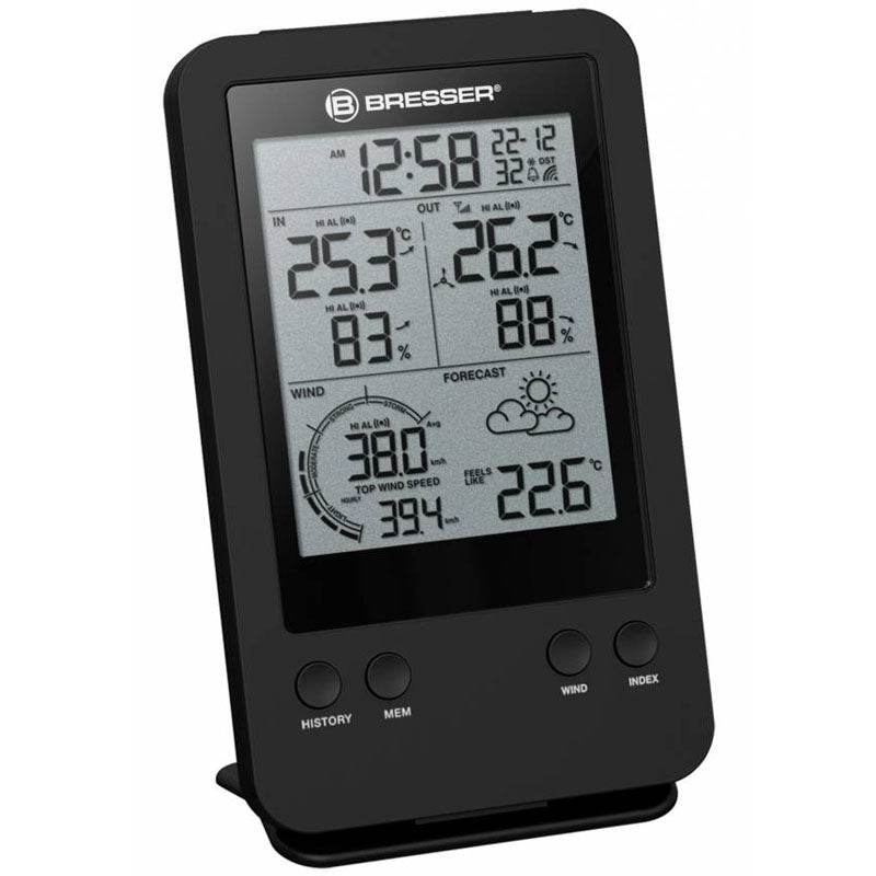Bresser 3-in-1 Wind Meter including Temperature and Humidity Meter