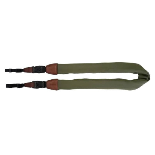 GGS SCS-11 silk scarf camera strap green
