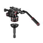 Manfrotto MVK612TWINMC Nitrotech 612 Video head + carbon Twin Leg tripod kit